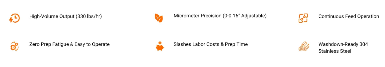 Six commercial B2B benefits of the crinkle cut french fry maker including zero prep fatigue and high-volume output.