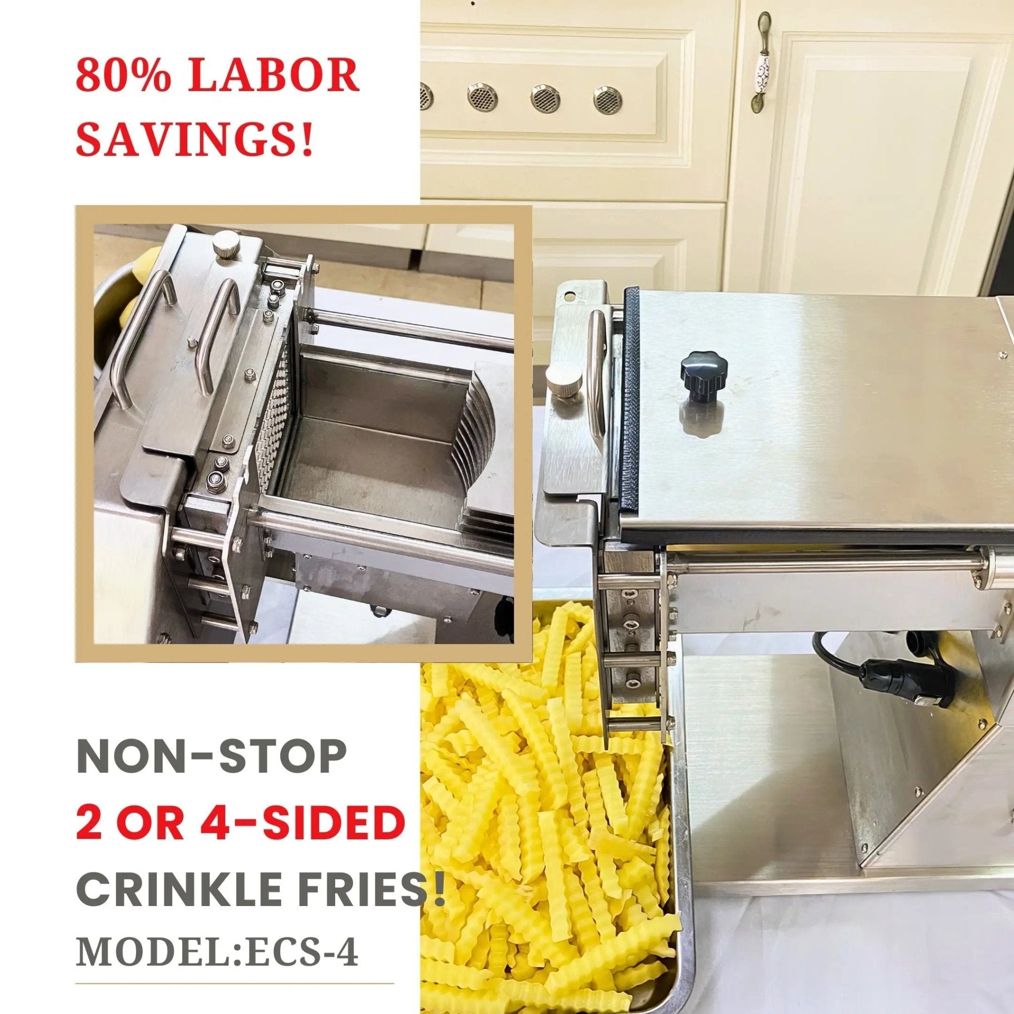 Crinkle Cutting Machine ECS - 4Automatic Crinkle Cutting Machine