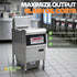 The TS-EF301 deep fryer commercial model supports customized US 208V to 240V 3-phase voltages.