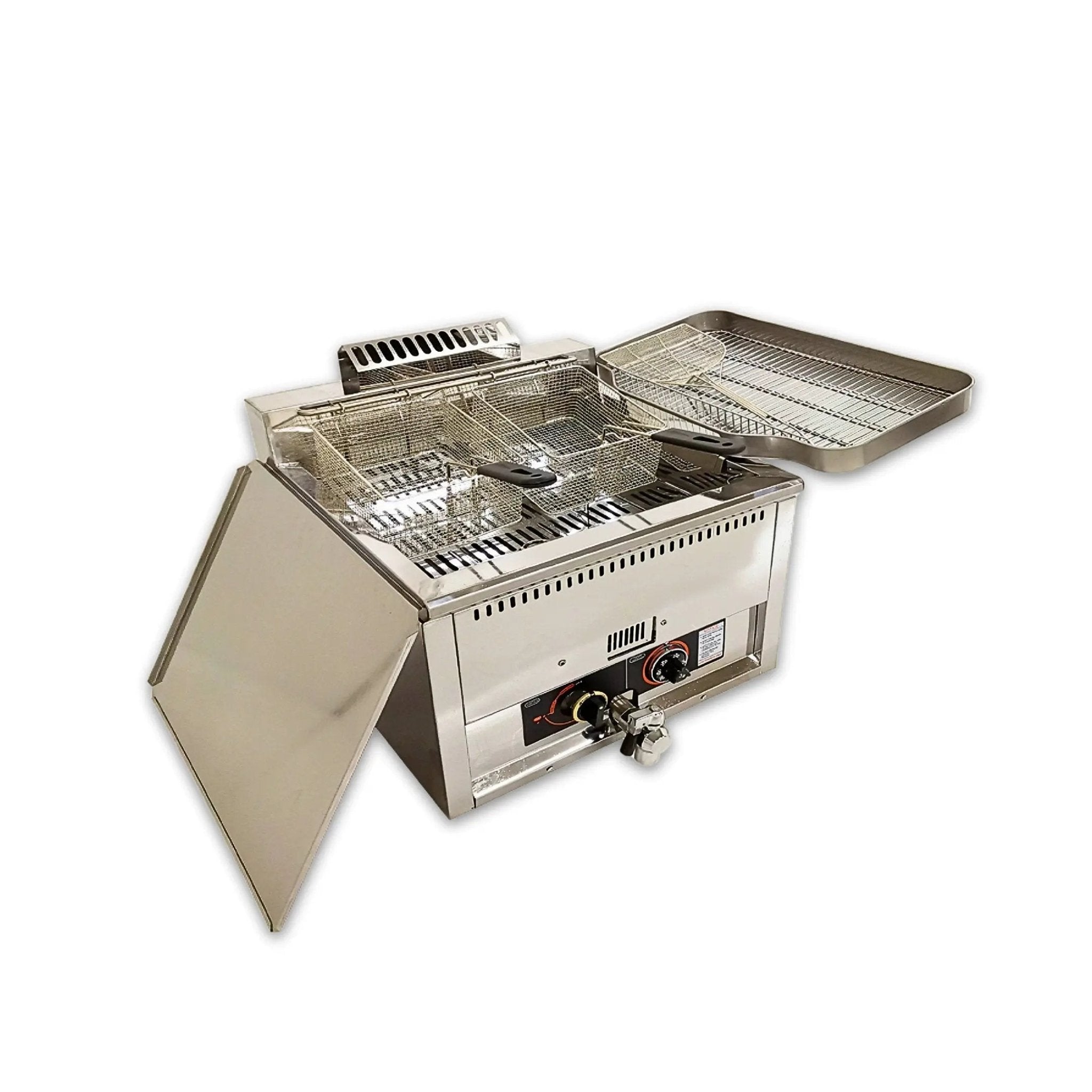 Desktop Semi - Automatic Gas Donut Maker Adjustable Thickness Donut Maker T - 102SRQDonut Gas Fryer 3 Donut Moulds Donut Machine Maker