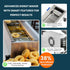 Automatic single-row donut maker operating, forming, frying, flipping, and collecting donuts efficiently