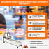 Automatic single-row donut maker operating, forming, frying, flipping, and collecting donuts efficiently