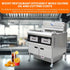 Dual Tank Electric Open Deep Fryer with Oil Filtration System and Programmable Controls OFE - 302Dual Tank Open Deep Fryer