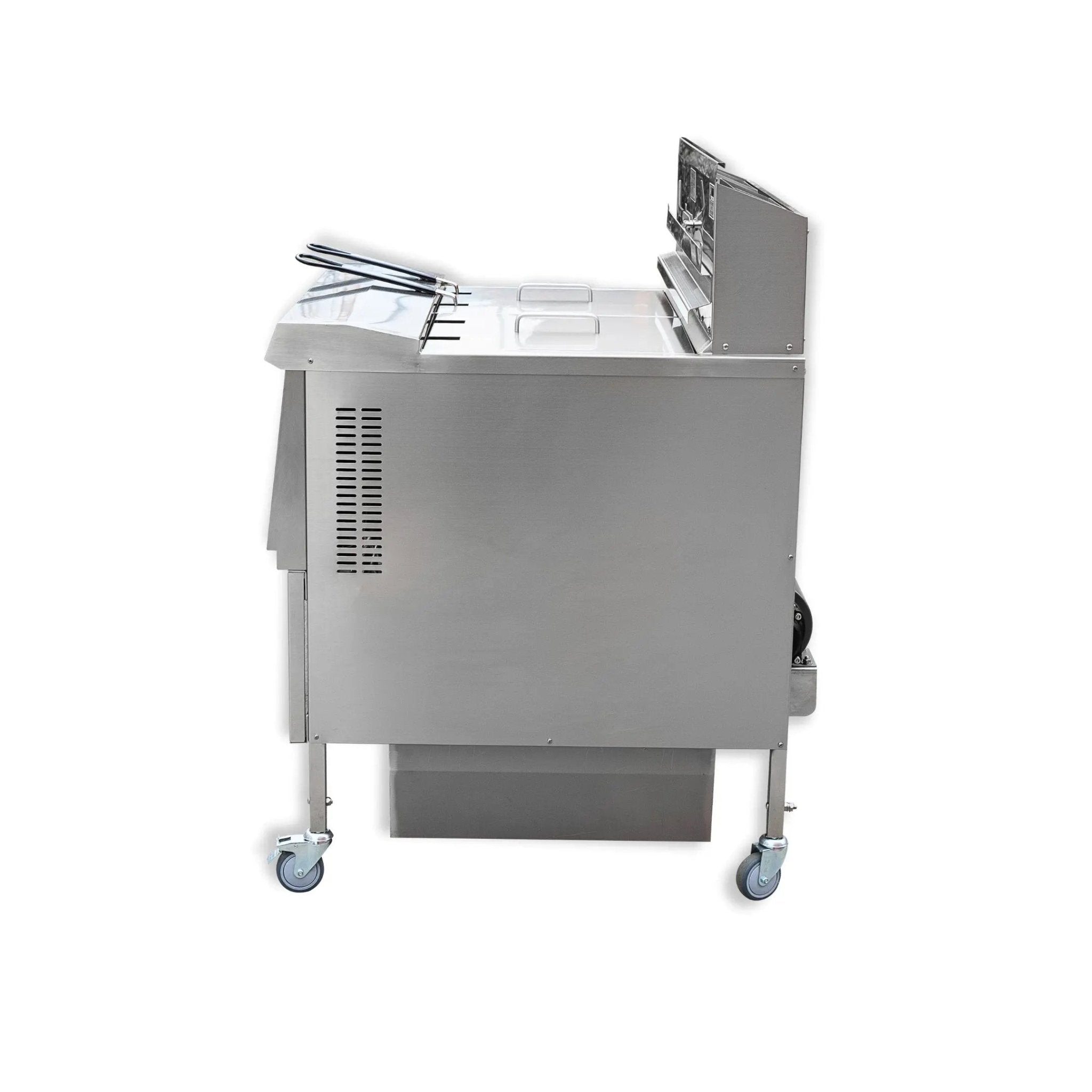 Dual Tank Electric Open Deep Fryer with Oil Filtration System and Programmable Controls OFE - 302Dual Tank Open Deep Fryer
