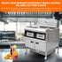 Dual Tank Gas Open Deep Fryer with Oil Filtration System and Programmable Controls OFG - 302Dual Tank Open Deep Fryer