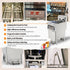 Dual Tank Split Pot Electric Deep Fryers with Oil Filtration System OFE - 213Dual Tank Open Deep Fryer