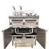 Dual Tank Split Pot Electric Deep Fryers with Oil Filtration System OFE - 226Dual Tank Open Deep Fryer