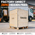 Factory-direct commercial fryer in wooden crate with free DDP USA shipping.