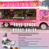 The Tenshine T-102SRQ gas donut maker machine operating seamlessly in a mobile food truck setup, utilizing a low 50W electrical draw and standard propane.