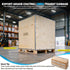 Heavy-duty ventless fryer packed in export-grade metal-reinforced wooden crating, built on a pallet base to prevent global transit damage.