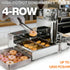 High-capacity 4-row donut robot and fryer machine delivering fast output and consistent golden results