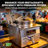 High-efficiency 16L commercial pressure fryer operating at a busy night market, capable of cooking 2 whole chickens in just 8 minutes.
