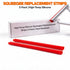 2-pack of high-temp silicone replacement strips for commercial flat top grill squeegee cleaners.