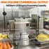 Industrial kitchen machine processing 440 lbs per hour with an electric crinkle french fry cutter featuring a pure copper cooling motor and 5 percent scrap rate.