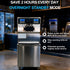 Industrial ice cream machine featuring overnight standby mode to safely hold mix below 40°F (4°C), saving 2 hours of daily wash-down labor.
