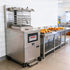 Front view of the large electric deep fryer commercial unit, perfect for high-volume restaurant kitchens