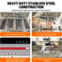Hardware details of the Tenshine TS-EF322 large electric deep fryer commercial, including stainless steel vats and filtration plumbing.