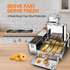 High speed 4-row automatic donut fryer producing fresh mini donuts for commercial kitchens