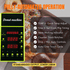 Intelligent digital control panel of automatic donut machine with counter and timer settings