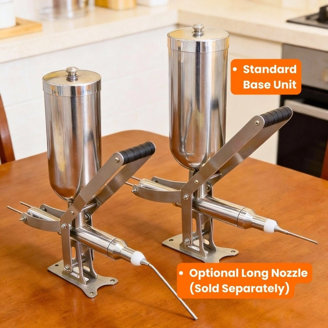 Commercial Manual Cream Filler & Donut Injector (5L Stainless Steel) – For Pastries, Churros & PuffsAuto Doughnut Maker
