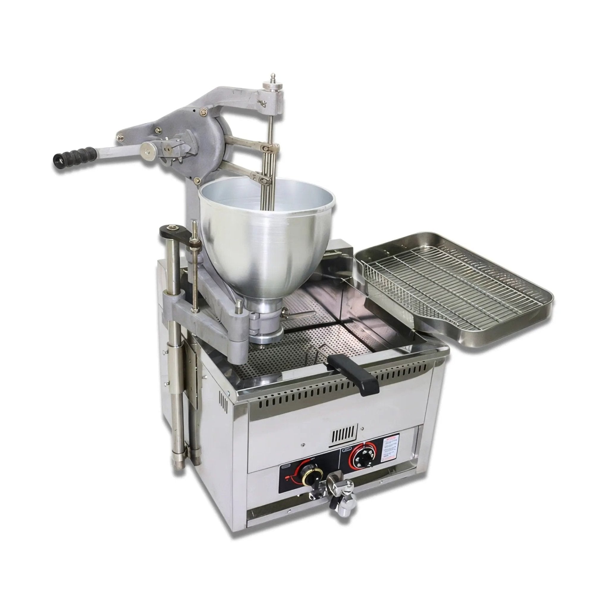 Manual Gas Donut Fryer with 3 Molds & Adjustable Thickness – Donut Maker T - 102RQAuto Doughnut Maker
