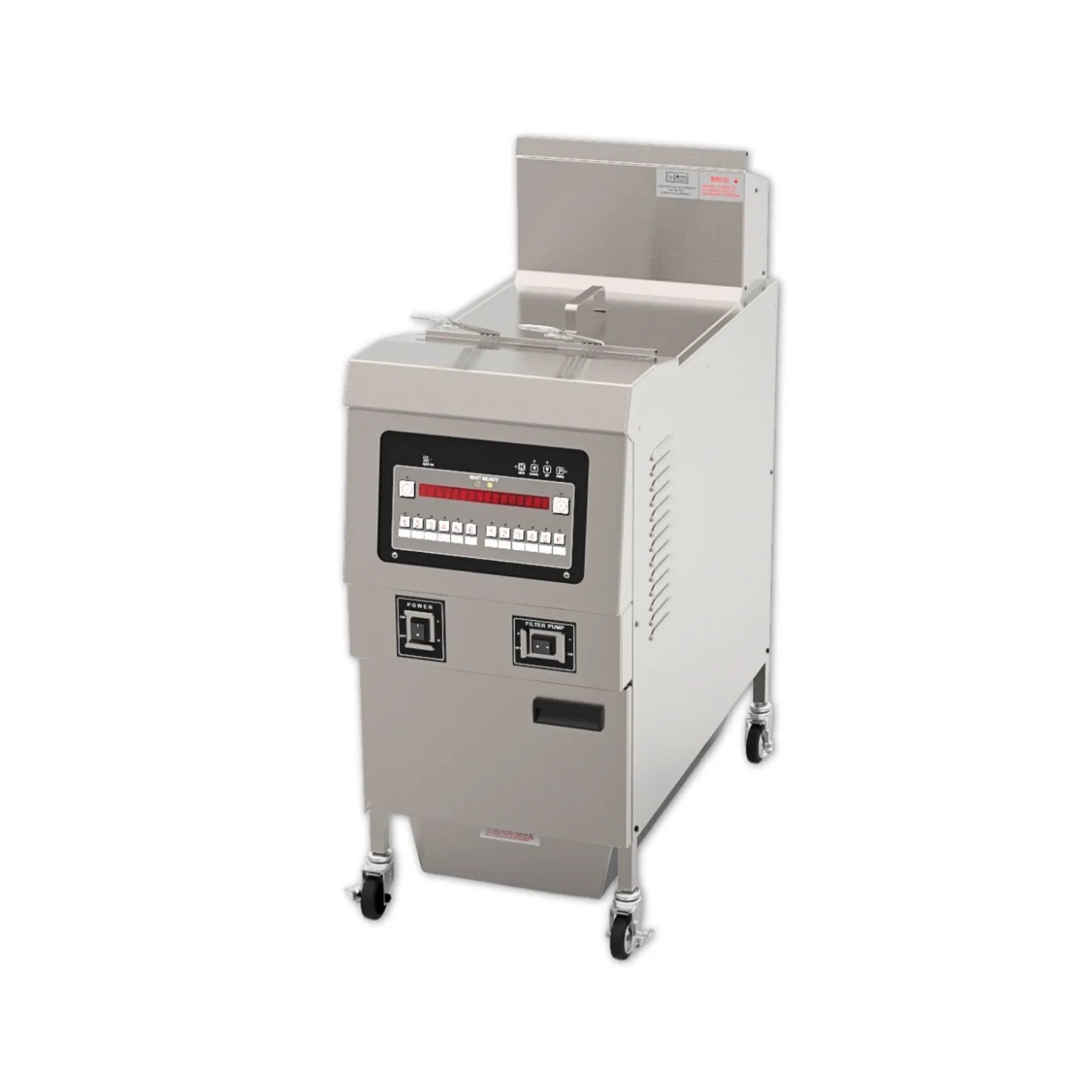 OFE-321 fryer durable heavy-duty casters for easy mobility