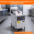 High-capacity outdoor catering gas pressure fryer capable of cooking 4 whole chickens in just 6 minutes.