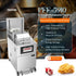 PFE - 5910 Heavy - Duty Electric Pressure Fryer 17KW 99lb / 75KG Shortening 8 Head with Oil Filtration SystemPressure Fryer
