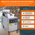 PFG25 Mechanical Control Panel Gas Pressure Fryer 88000btu 55lb/25LPressure Fryer