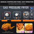 PFG25 Mechanical Control Panel Gas Pressure Fryer 88000btu 55lb/25LPressure Fryer
