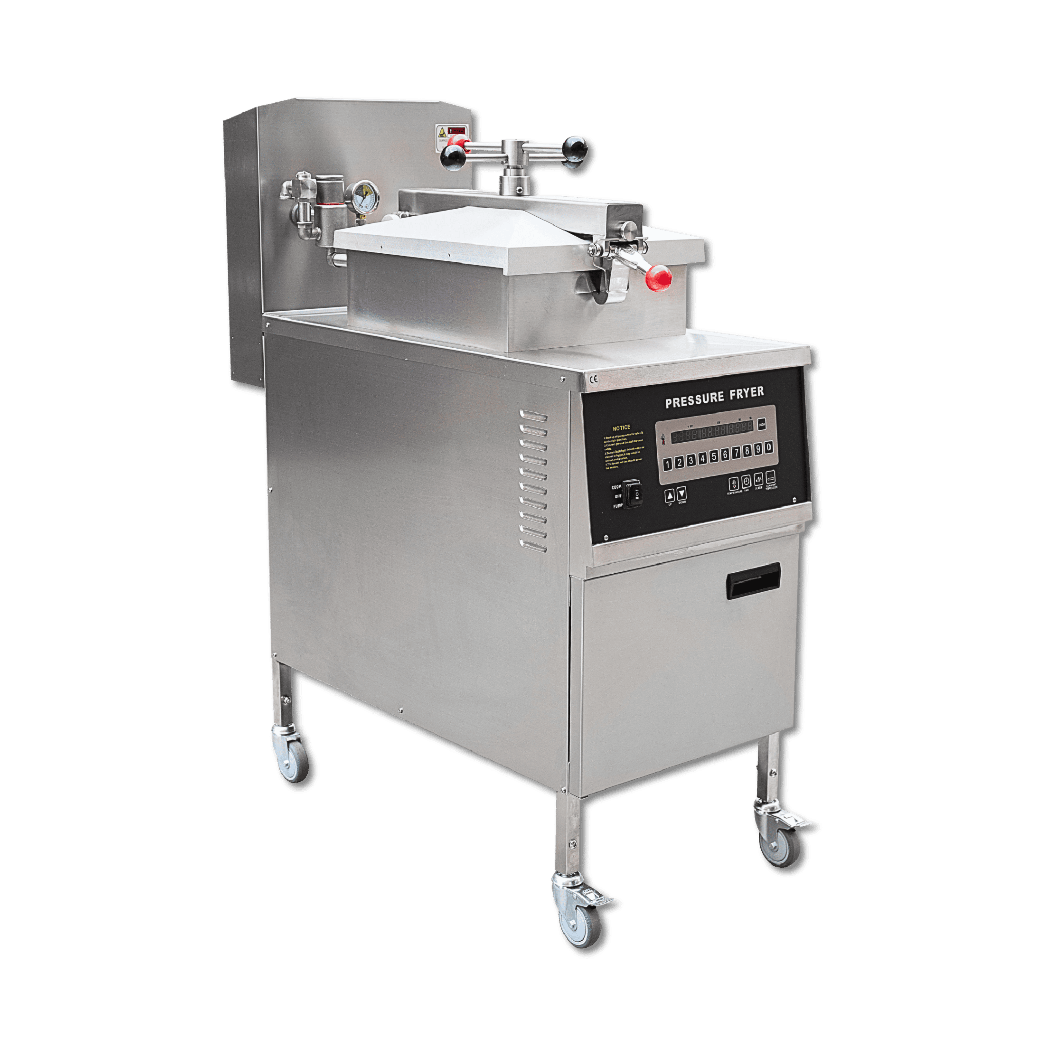 PFG600 Commercial Gas Pressure Fryer 88000BTU 55lb/25L with Oil Filtration SystemPressure Fryer