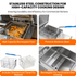 PFG800 Commercial Gas Pressure Fryer 88000 BTU 55lb/25L with Oil Filtration SystemPressure Fryer