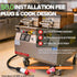 208V plug and play commercial clamshell grill power cords, requiring no expensive electrician hardwiring.