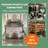 Low temperature cooking pressure system on the Tenshine pressure fryer commercial equipment