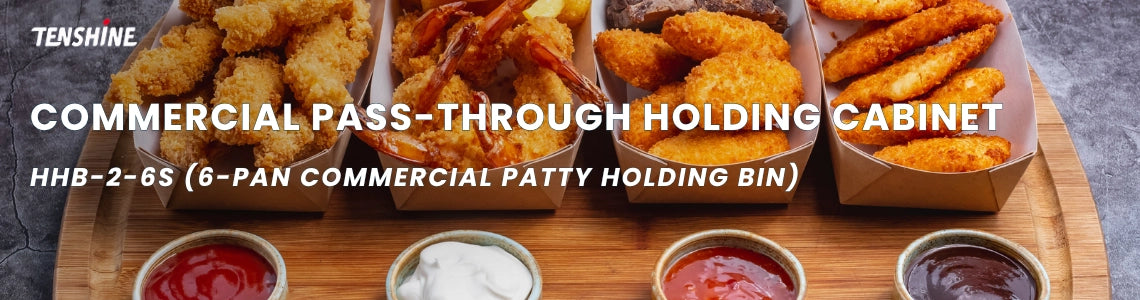 Premium commercial pass-through holding cabinet designed to maintain peak flavor and juiciness for fast food operations.