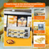 RB2-6 Tabletop Stainless Steel Double-Layer 6-Tray Food Warming Cabinet & Heated Holding StationHeated Holding Cabinet