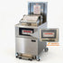 Front view of the Tenshine TS-GP5910 high-volume gas pressure fryer with filtration, featuring a 45L oil capacity and pressure lock.