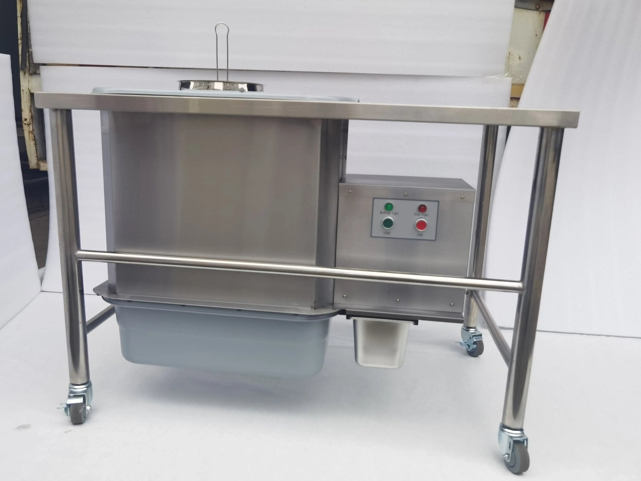 Silent Electric Breading Table for Fried Chicken with Automatic Flour Sifter BT - 1E(Upgraded to Food - Grade Plastic Bowl)Breading Table