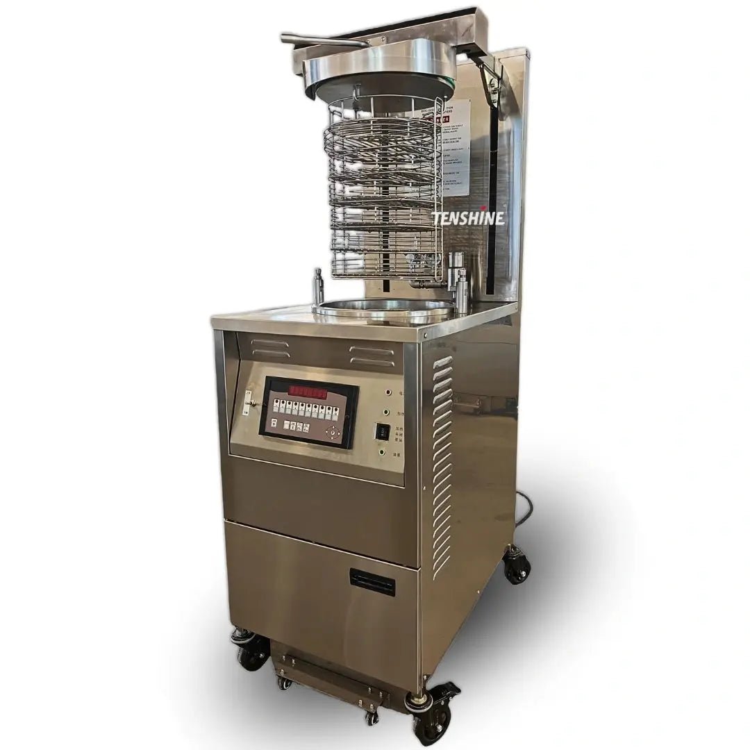 TENSHINE Commercial Auto - Lift Pressure Fryer Pressure Deep Fryer with Automatic Oil Filtration PFE - H1800Commercial Auto - Lift Pressure Deep Fryer