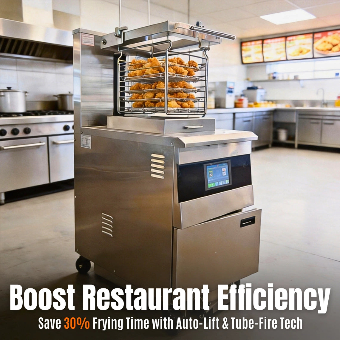 Tenshine TS-EF5910 heavy-duty commercial electric deep fryer with 90 lbs capacity