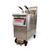 Tenshine TS-EF126 heavy-duty commercial deep fryer electric floor model with single 21.5L (approx. 50 lbs) vat. Optimized for 208V-240V 3-phase power.