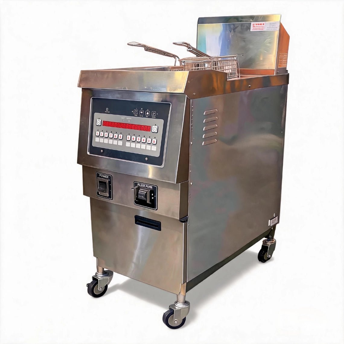 The TS-EF321 3 phase commercial fryer designed with a 380V configuration for high-volume global B2B kitchens.