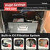 Step-by-step workflow of the built-in oil filtration system integrated into the TS-EF321 commercial deep fryer electric model.