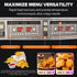 Smart programmable control panels on the TS-EF413 commercial electric deep fryer, allowing chefs to cook different foods simultaneously with zero flavor transfer.