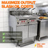 The TS-EF413 high-volume restaurant fryer in a commercial kitchen setting, maximizing output and slashing oil costs with its heavy-duty 3-phase electric power.