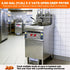 Tenshine TS-EFH213 dual vat commercial fryer in a professional kitchen setting, highlighting its 11.6L per vat capacity and smart melt cycle.