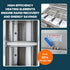 Multiple angles showcasing the dual 26L vats of the TS-GF302 gas fryer commercial unit, outperforming a standard 40 lb commercial deep fryer in high-traffic kitchens.