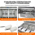 Durable heavy-duty stainless steel construction of the TS-GF302, perfectly compatible with high-quality components like a commercial deep fryer cover for outdoor mobile protection.