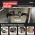 Diagram illustrating the automatic workflow of the built-in commercial fryer filter system in the TS-GF321 model.
