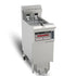 Front view of the Tenshine TS-OFE126 commercial electric open fryer showing the innovative lifting heating element design.